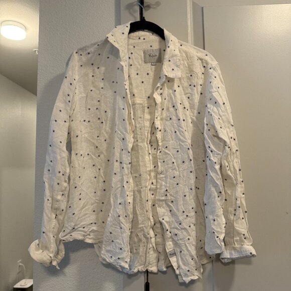 Rails Sydney Button Down with Navy Stars - Picture 3 of 6